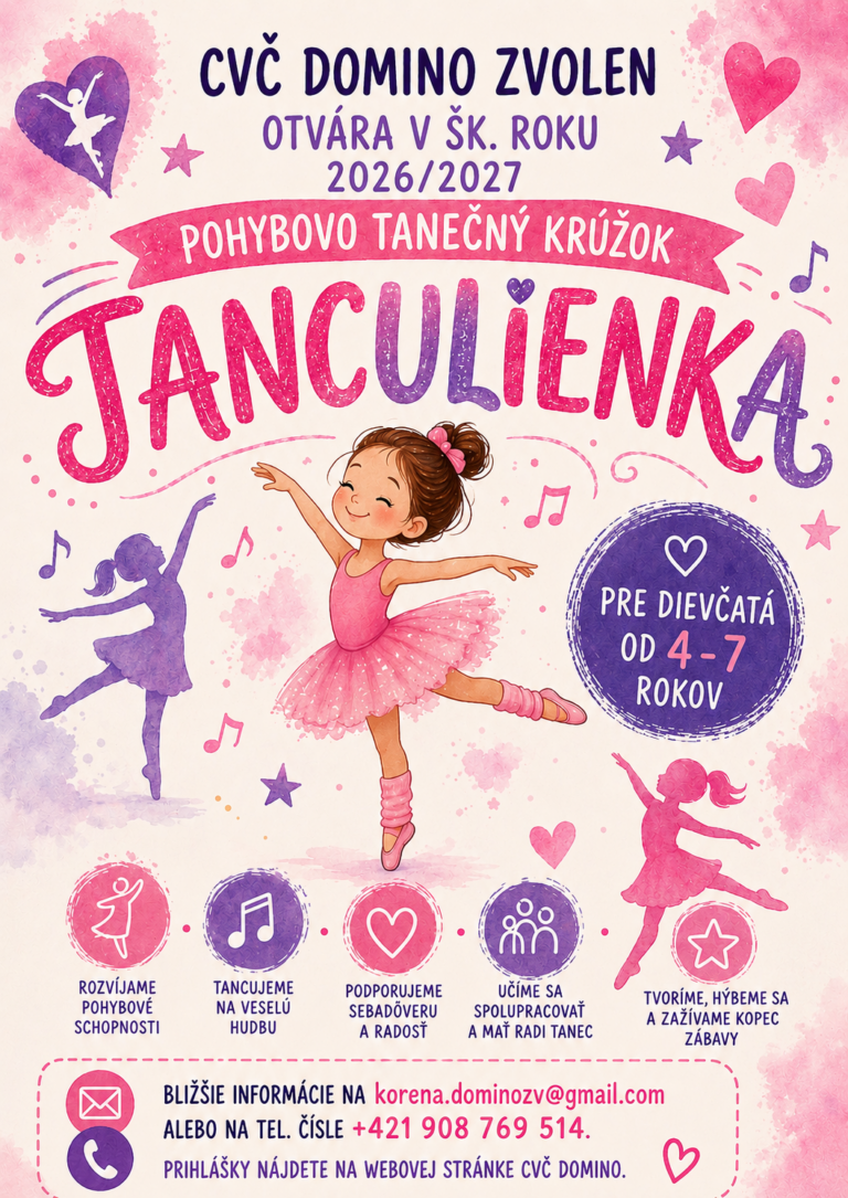 Plagát – Tanculienka (4 až 7 rokov)