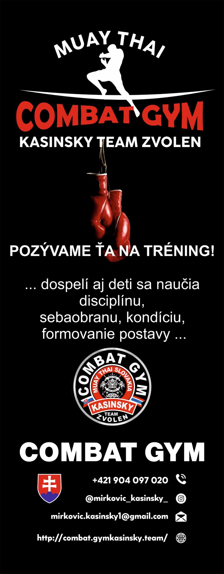Plagát – Muay Thai Box Combat gym Zvolen
