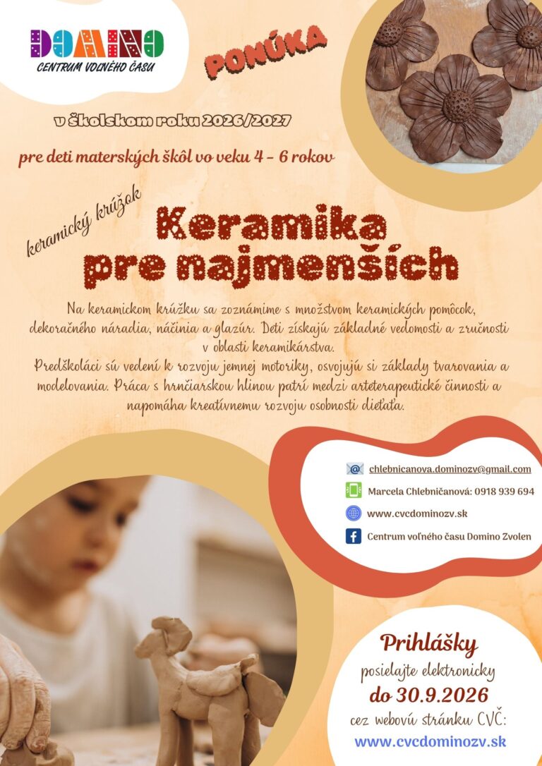 Plagát – Keramika pre najmenších