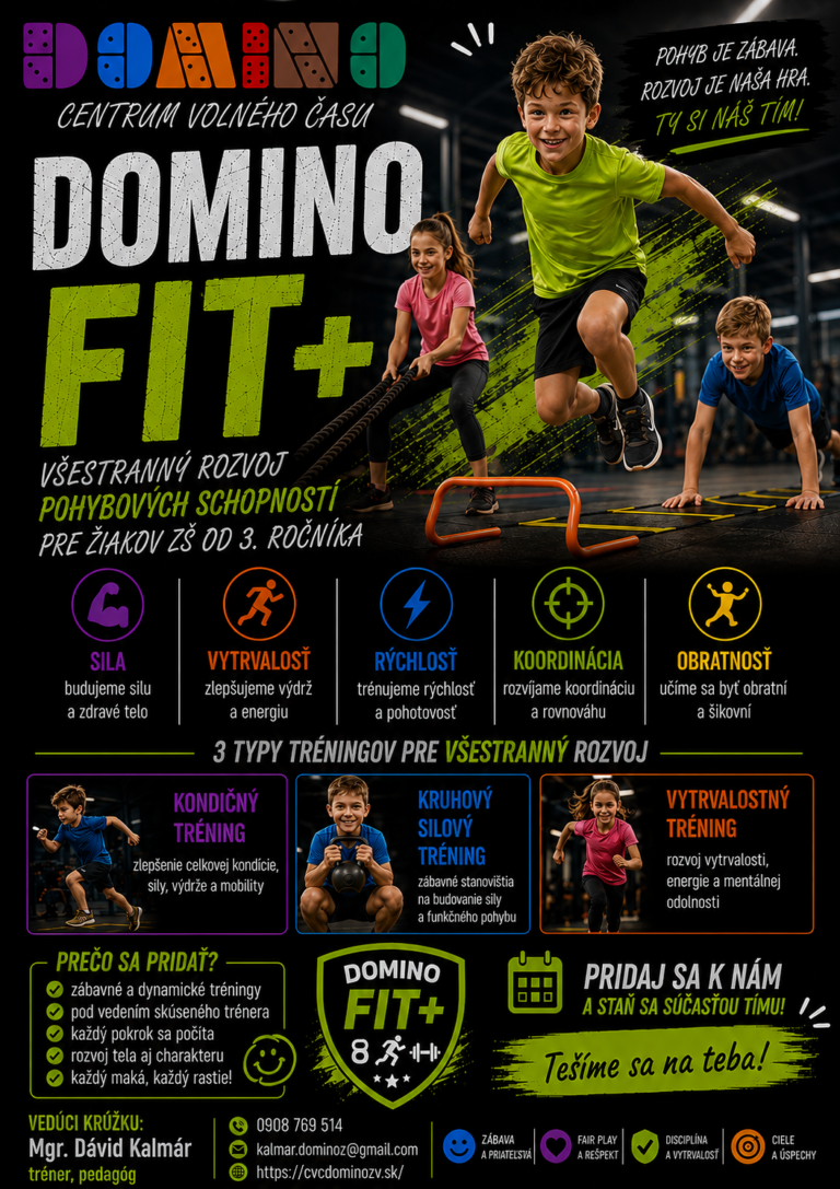 Plagát – Domino FIT+