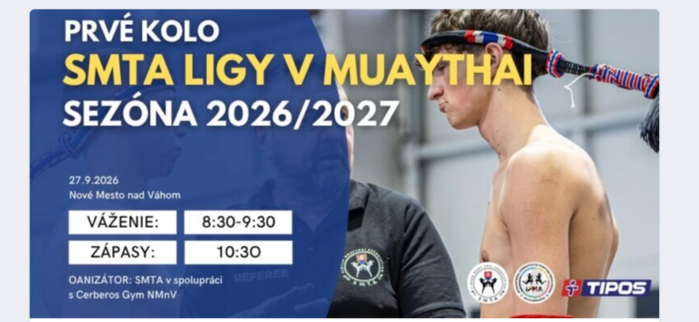 Plagát – 1. Kolo SMTA ligy v MUAYTHAI